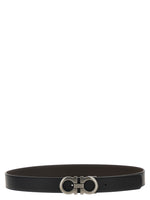 Black 'Gancini' Reversible Belt 1