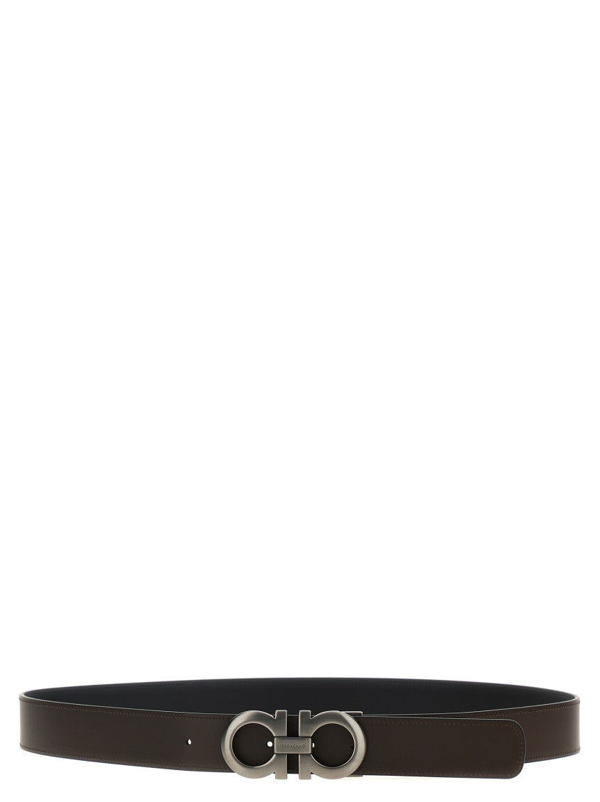 Black 'Gancini' Reversible Belt 2
