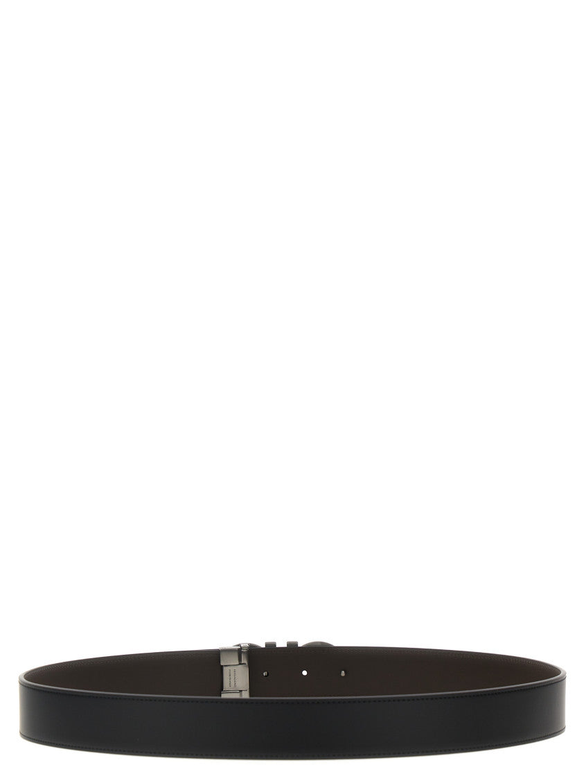 Black 'Gancini' Reversible Belt 3