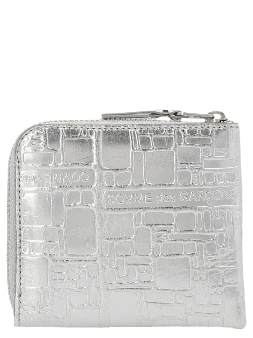 Silver 'Embossed Logotype' wallet 2