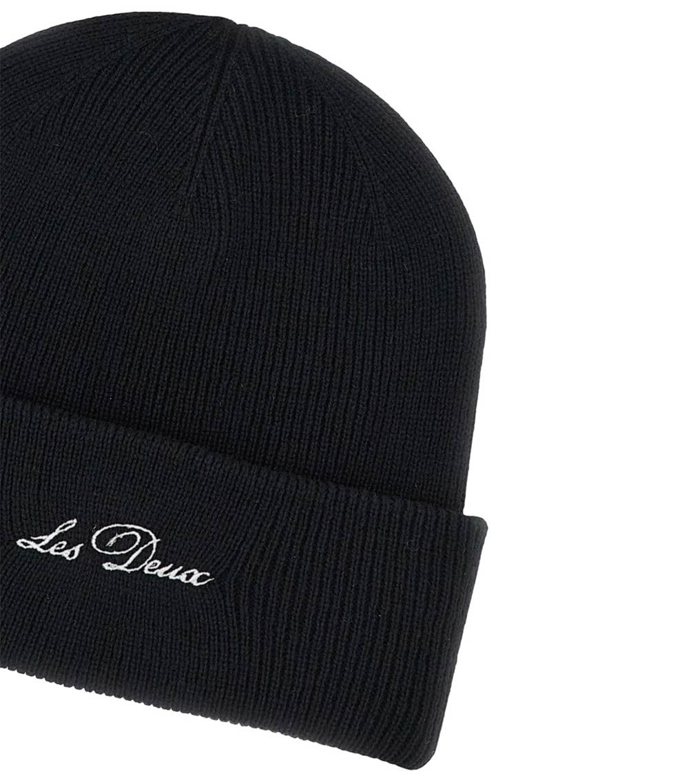 Black Logo Beanie Cap 2