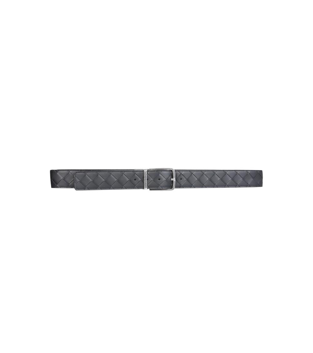 Black Textured Reversible  Belt 2