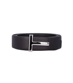 Dark Brown T Logo Belt 1