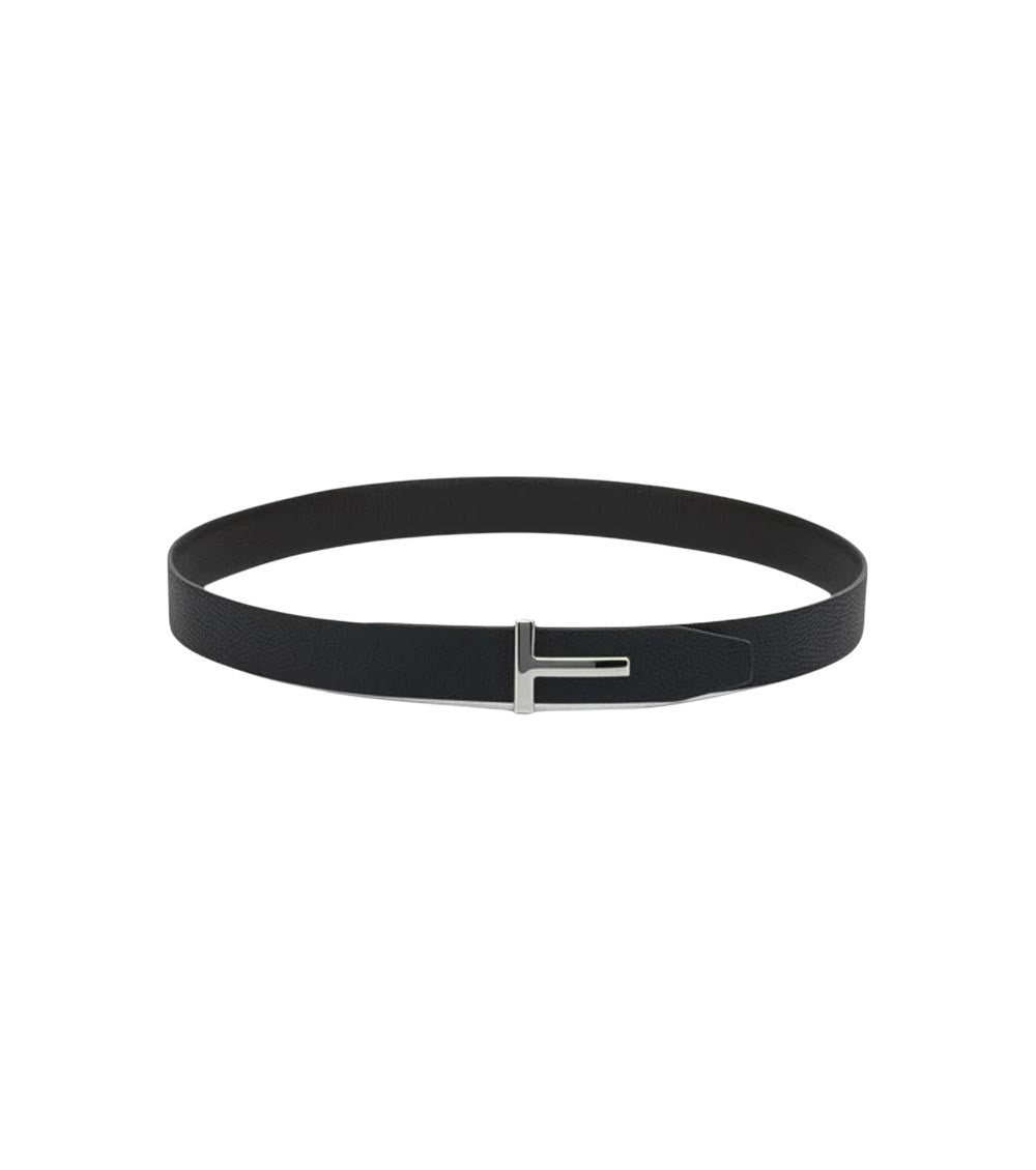 Dark Brown T Logo Belt 3