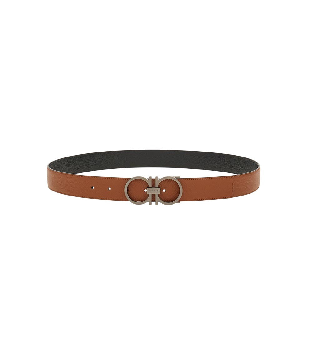 Brown Textured Reversible Belt 2