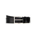 Black Solid Buckle Belt 1