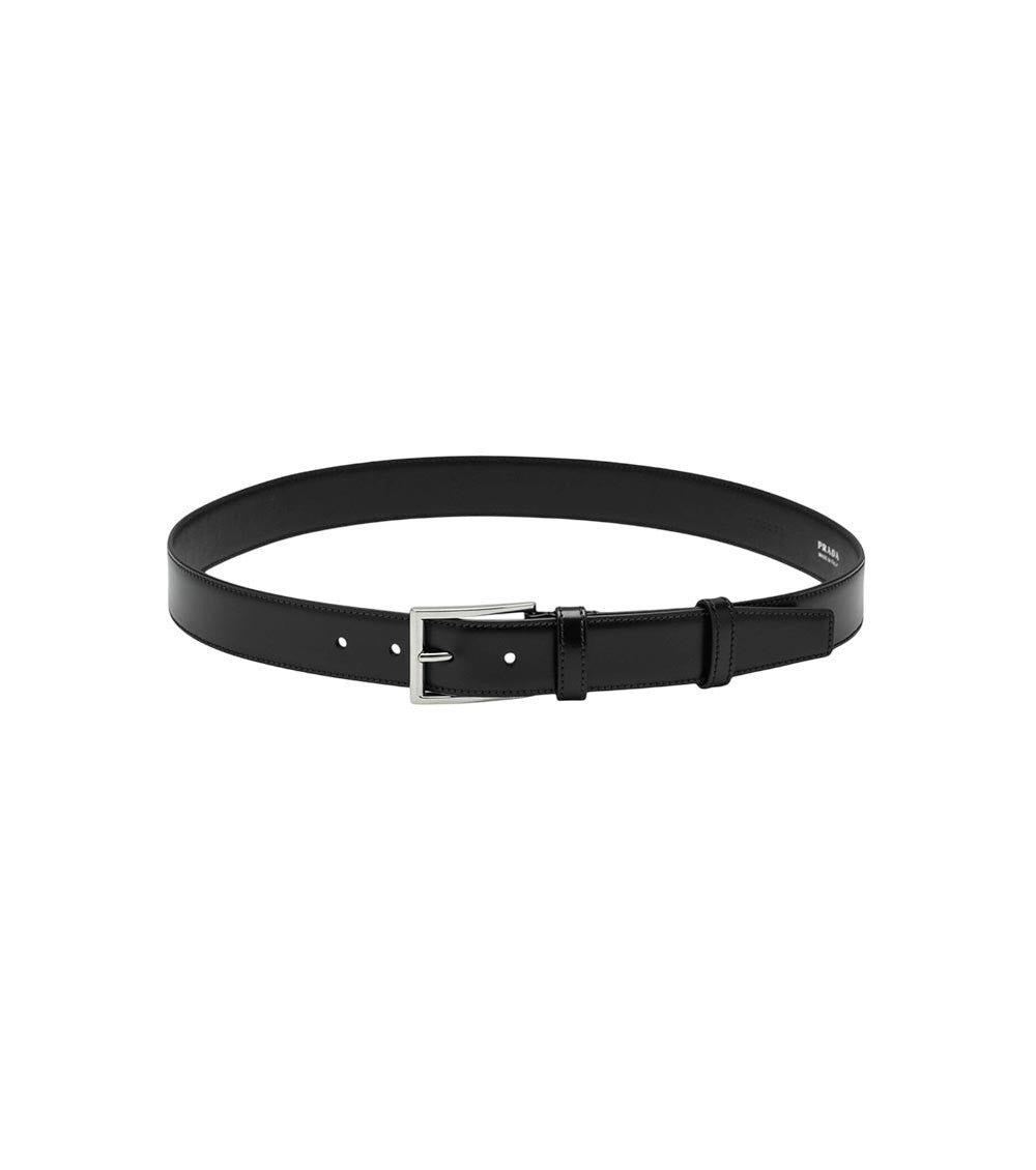 Black Solid Buckle Belt 2