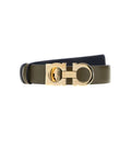 Olive Donna Solid Reversible Belt 1