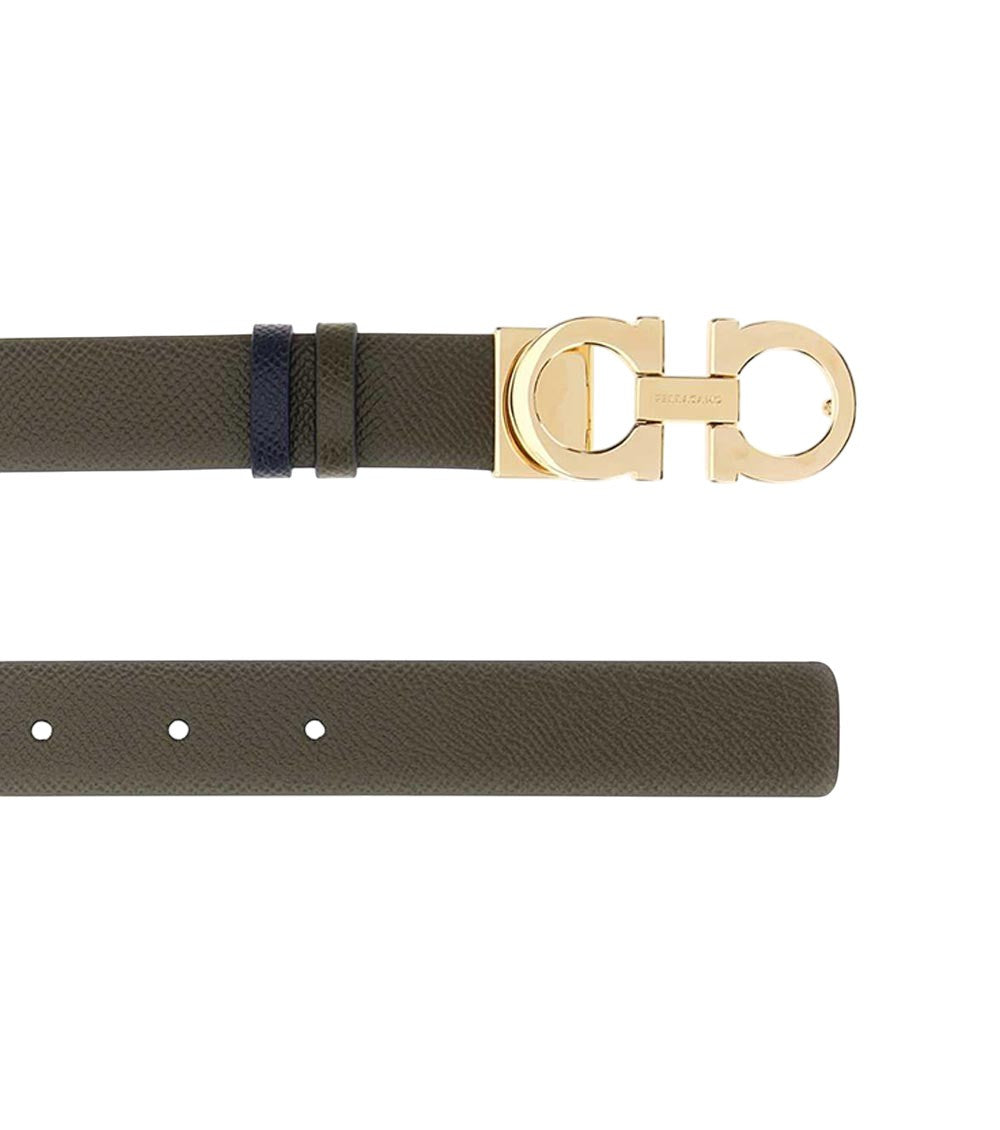 Olive Donna Solid Reversible Belt 3
