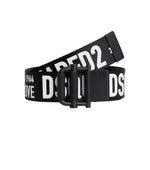Black Logo Adjustable Belt 1