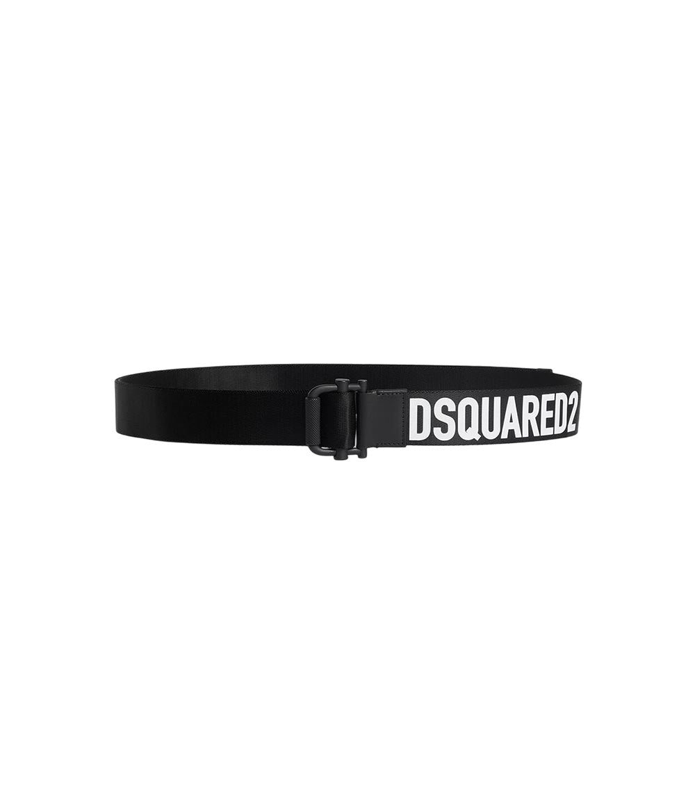 Black Logo Adjustable Belt 2