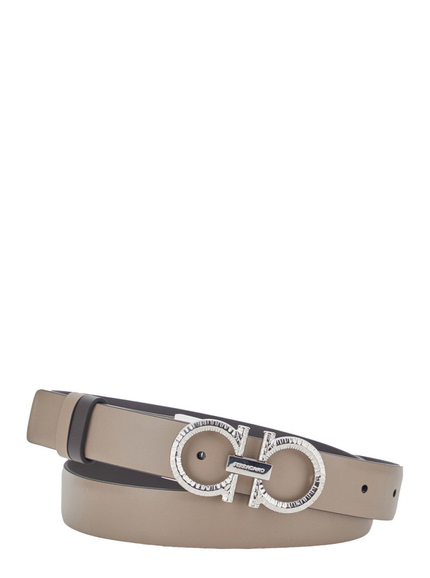 Brown Solid Reversible Belt 3