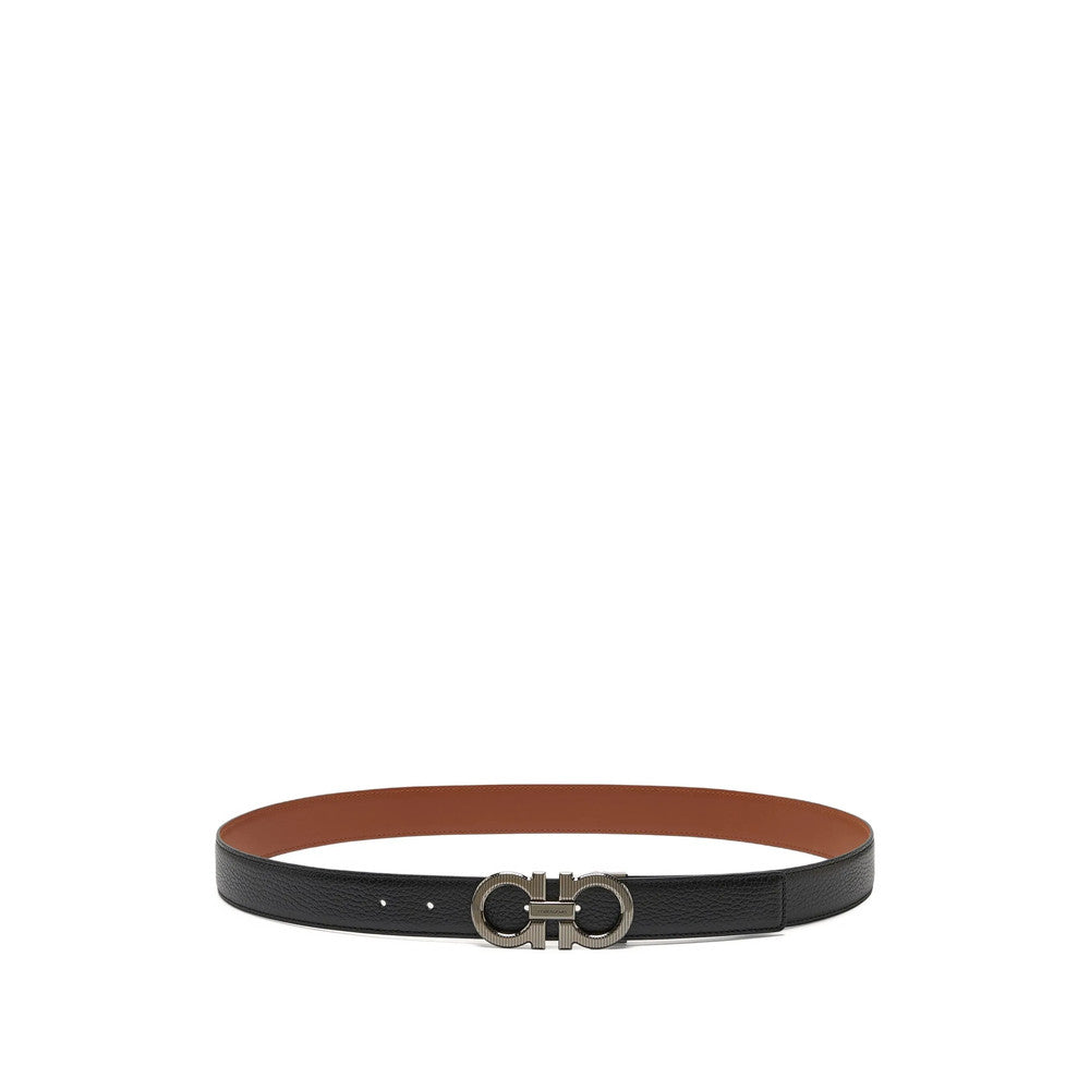 Black Gancini Reversible Belt 1