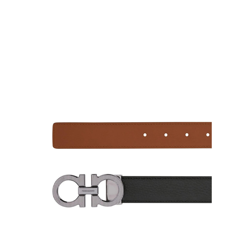 Black Gancini Reversible Belt 2