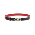 Black Gancini Solid Reversible Belt 1