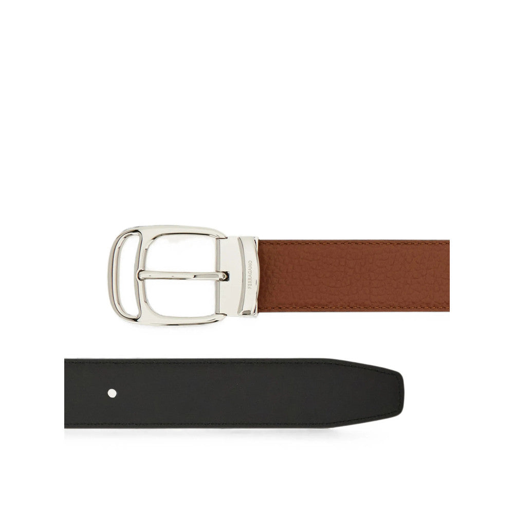 Brown Textured Reversible Belt 3