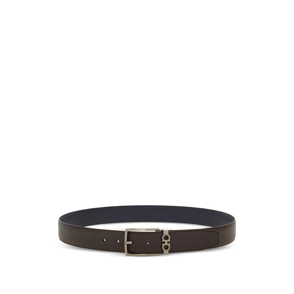 Brown Textured Reversible Belt 1