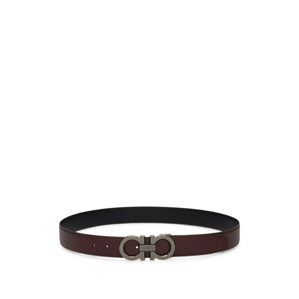 Brown Textured Reversible Belt 1