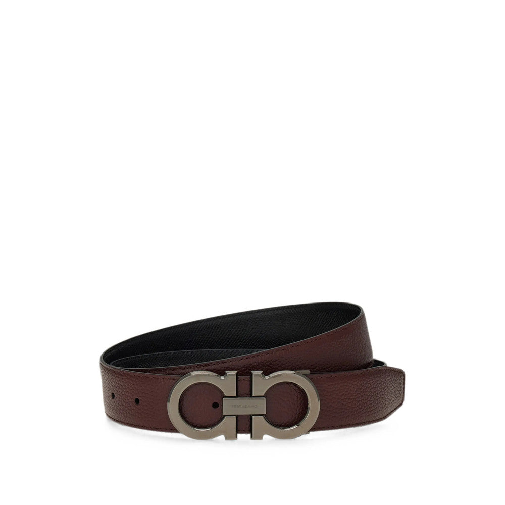 Brown Textured Reversible Belt 2