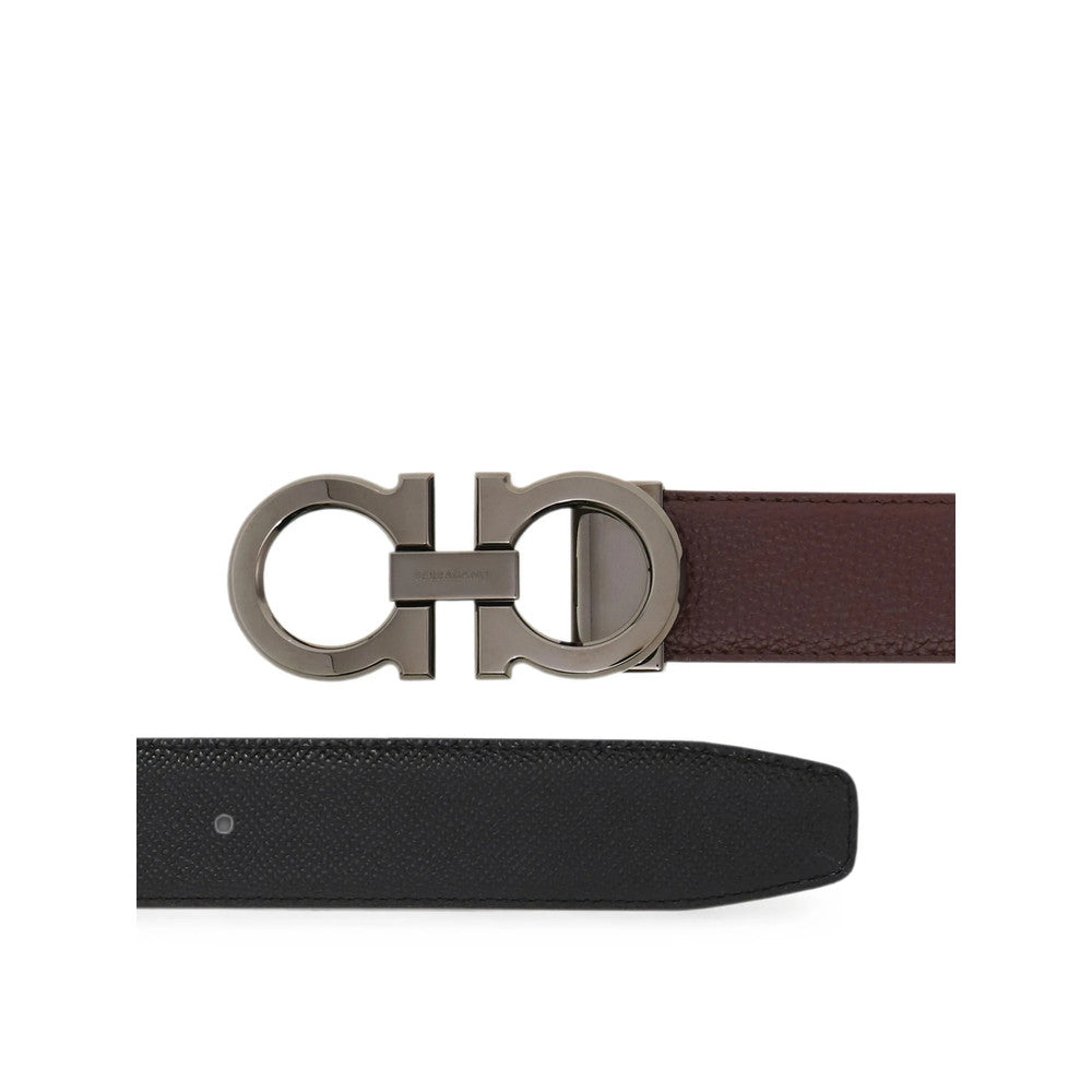 Brown Textured Reversible Belt 3