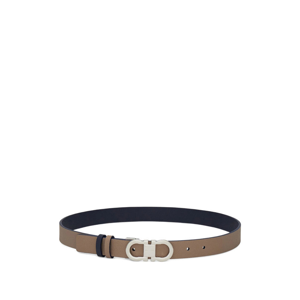 Taupe Textured Reversible Belt 1