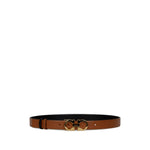 Brown Gancini Solid Reversible Belt 1