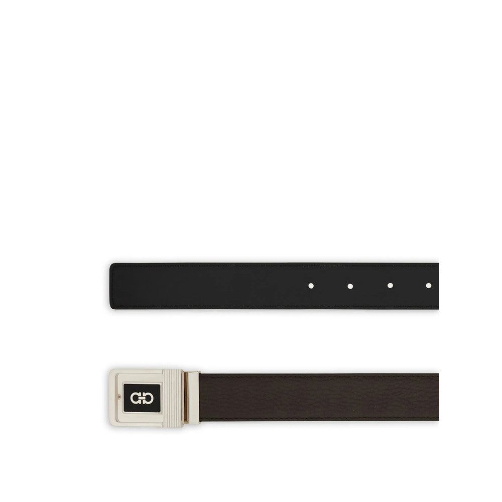 Brown Textured Reversible Belt 2