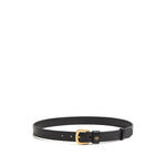 Black Textured Buckle Belt 1