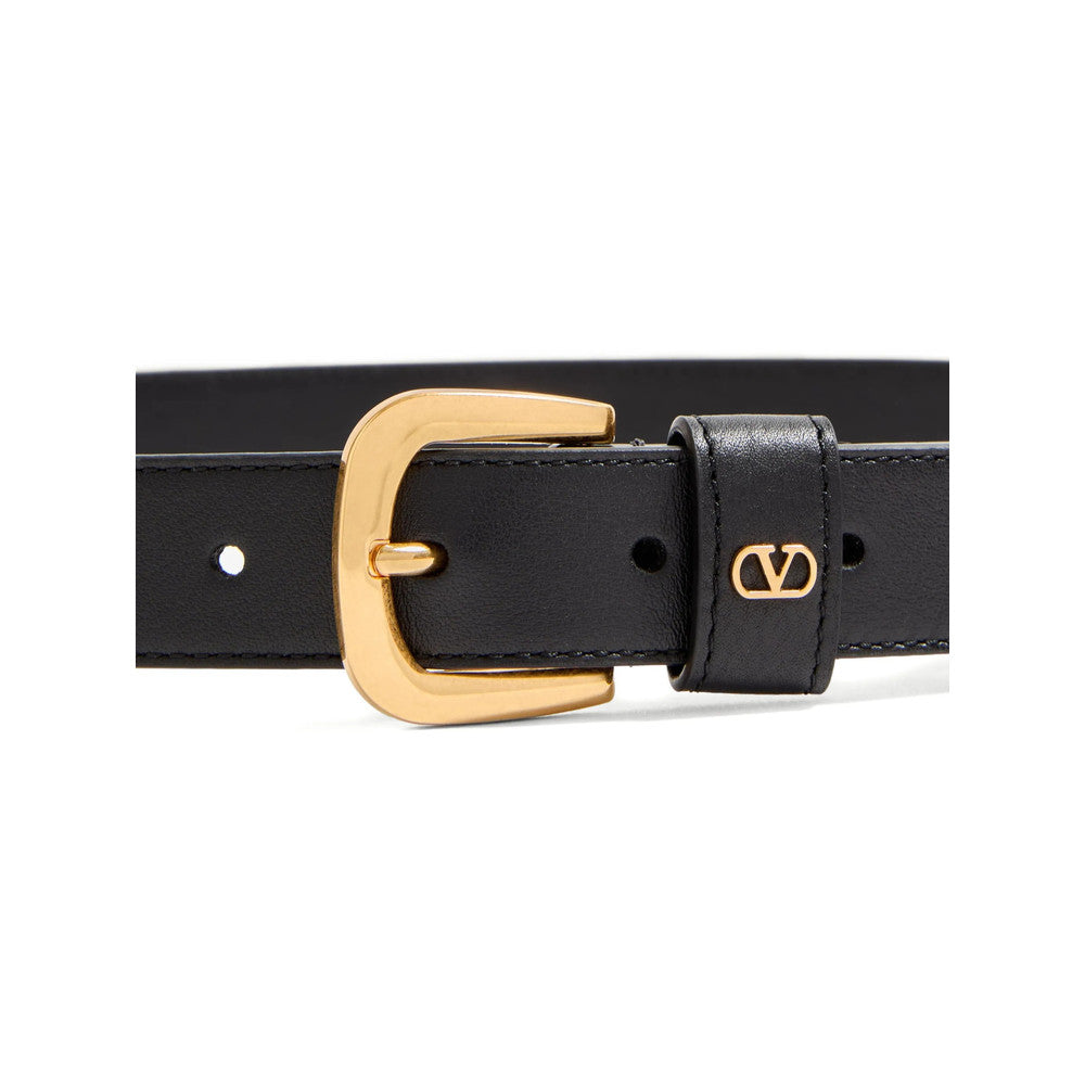 Black Textured Buckle Belt 3