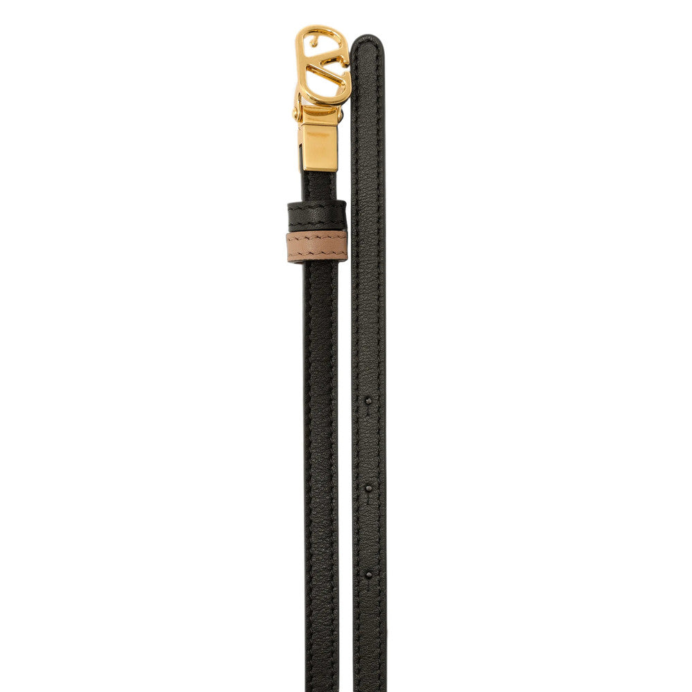 Black VLogo Signature Reversible Belt 3