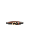Black VLogo Signature Reversible Belt 1