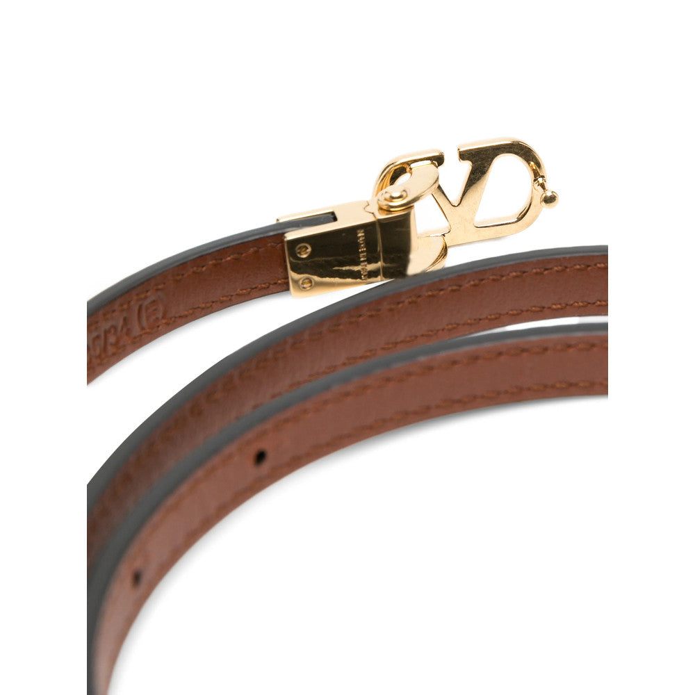 Black VLogo Signature Reversible Belt 2