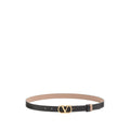 Black VLogo Signature Reversible Belt 1