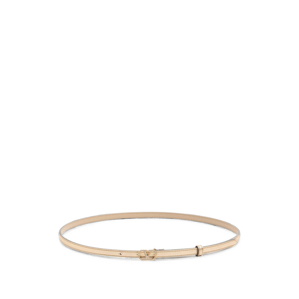 Golden Embellished VLogo Belt 1