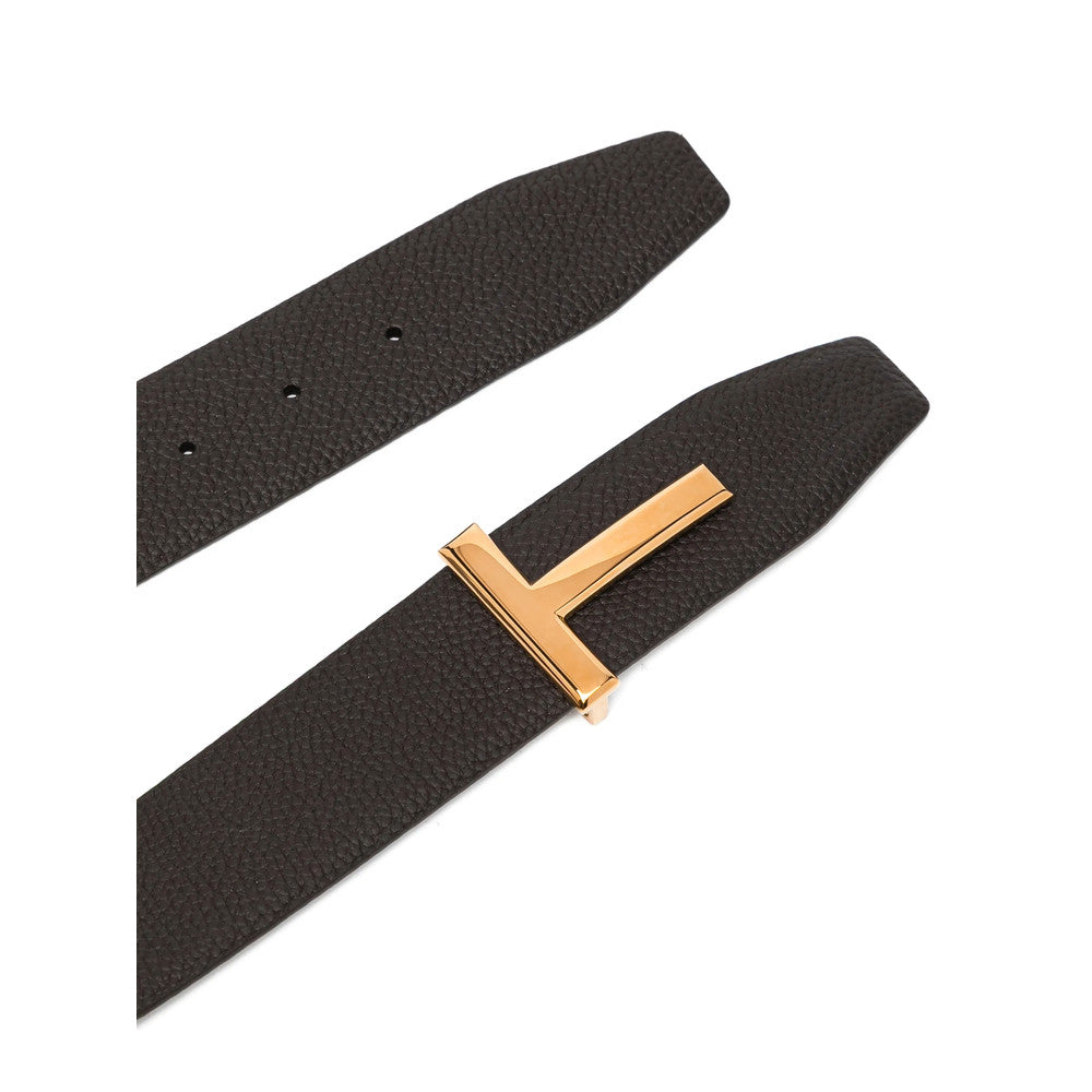 Dark Brown Textured Reversible  Belt 2