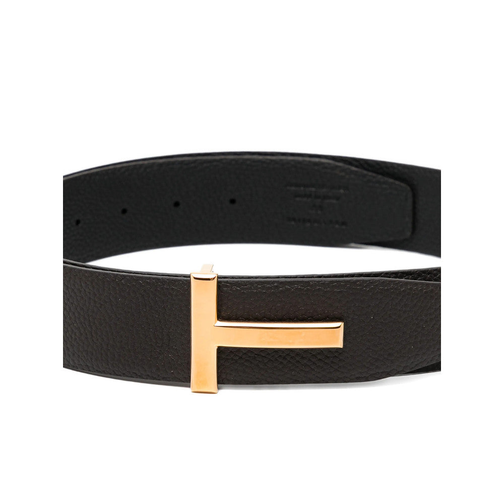 Dark Brown Textured Reversible  Belt 3