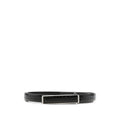 Black Textured Buckle Belt 1