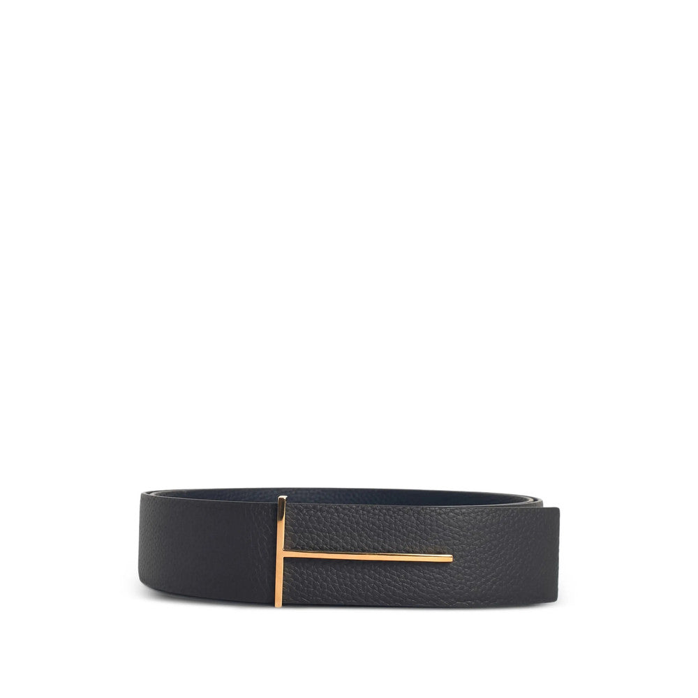 Dark Brown Textured Reversible Belt 1