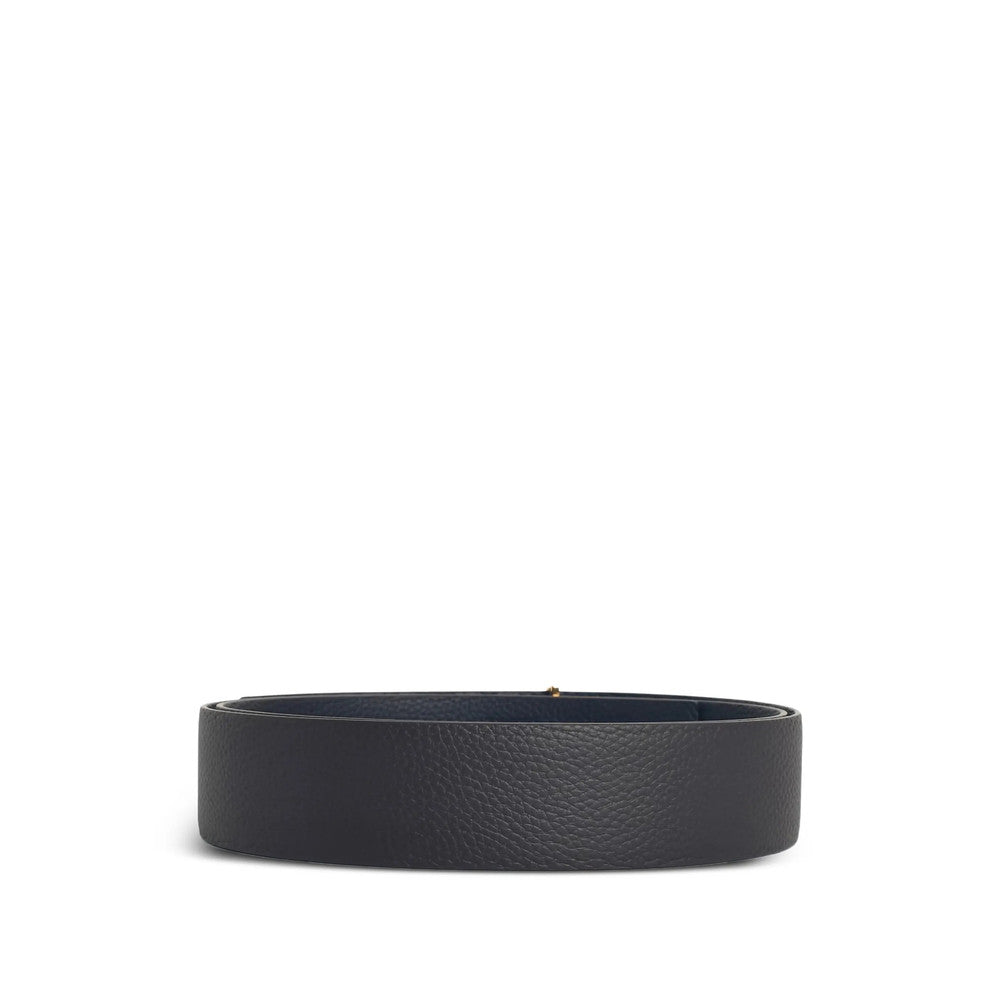 Dark Brown Textured Reversible Belt 2