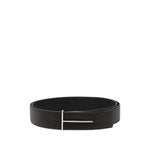 Dark Brown Textured Reversible Belt 1