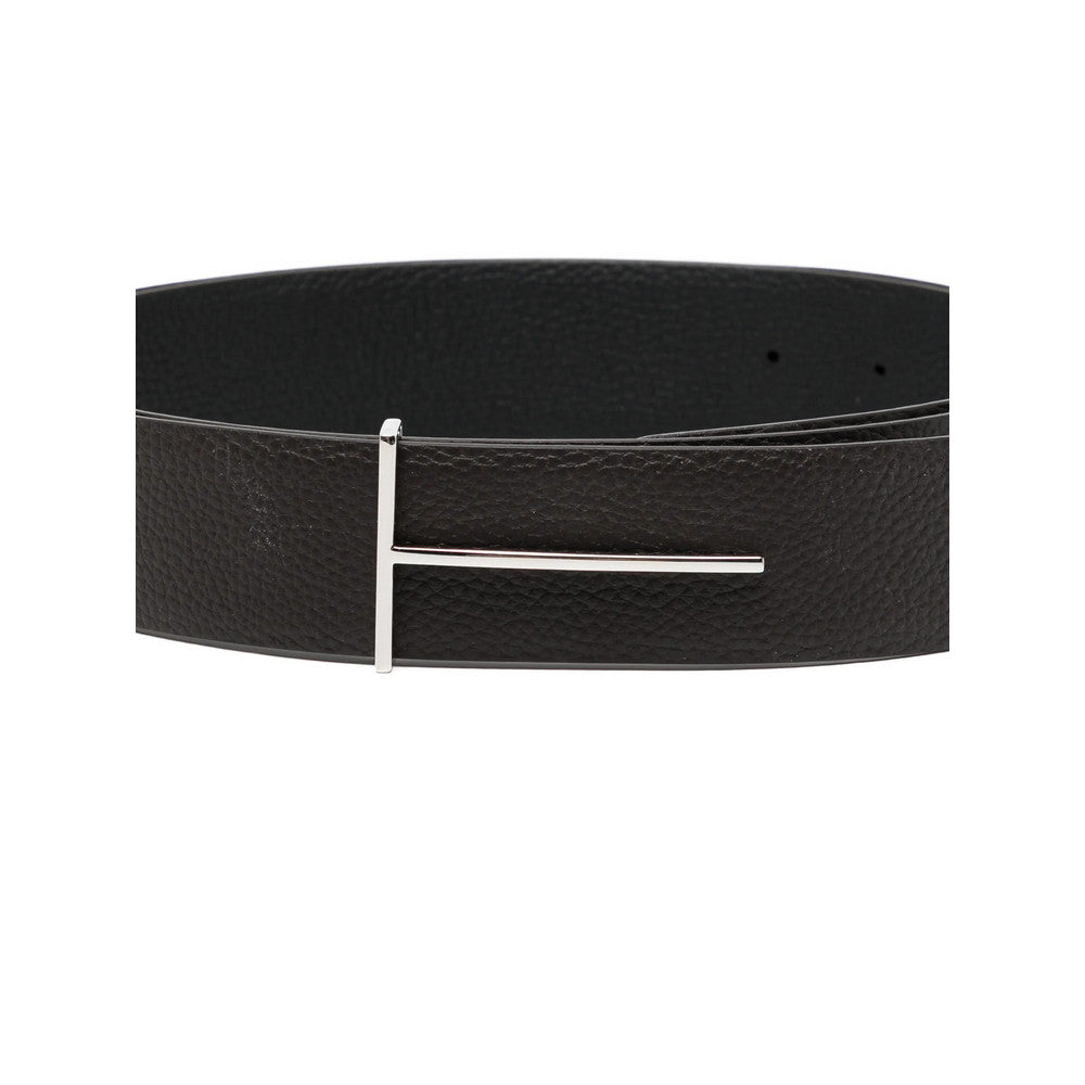 Dark Brown Textured Reversible Belt 3
