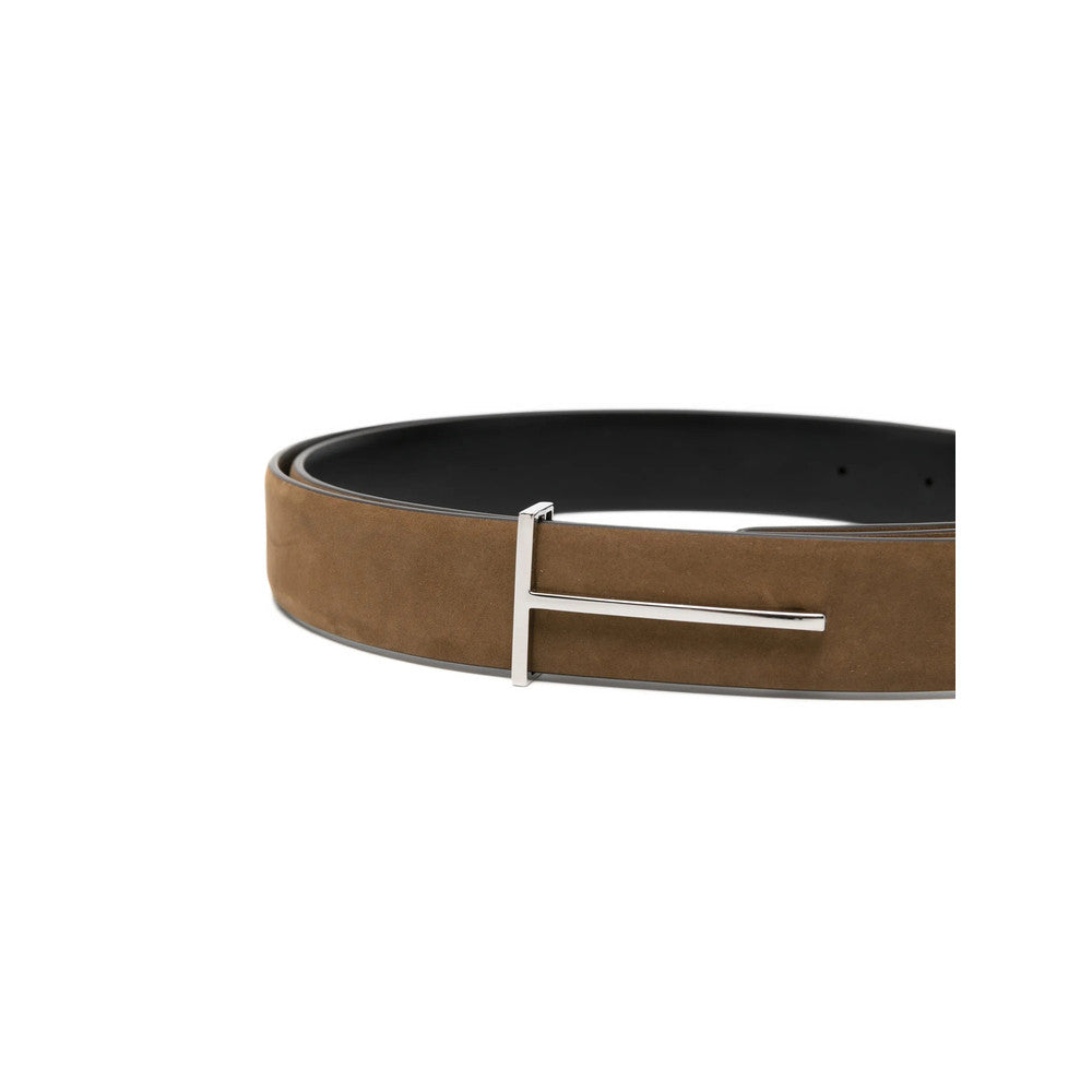 Brown T-Buckle Reversible Belt 2