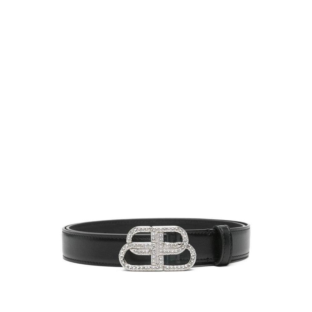 Black Embellished Buckle Belt 1