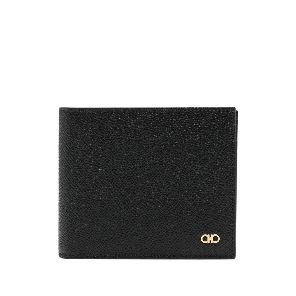 Black Gancini Textured Wallet 1