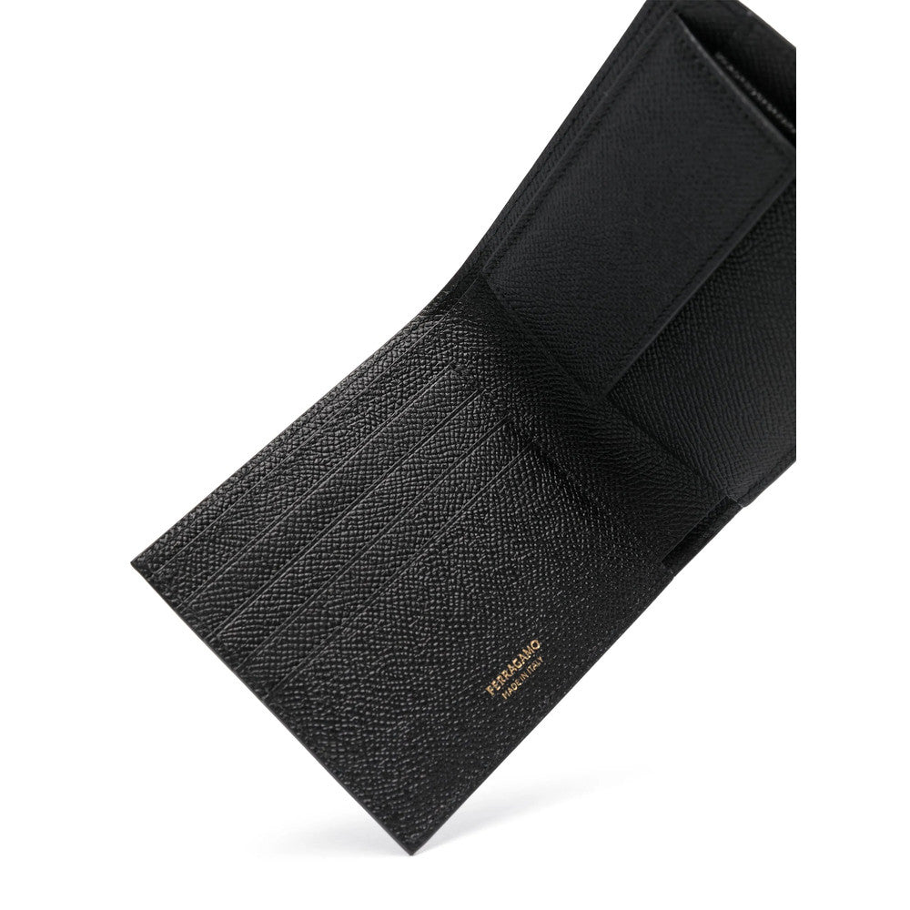 Black Gancini Textured Wallet 3