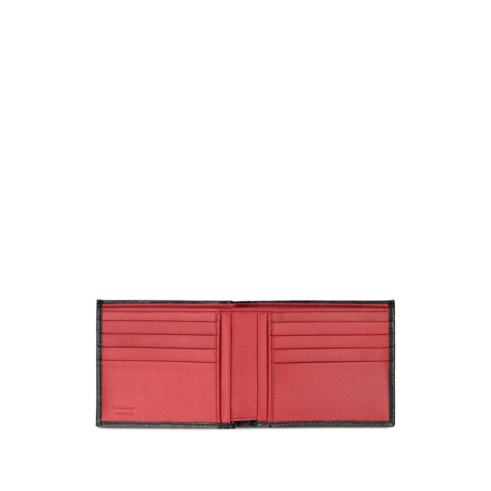 Black Gancini Textured Wallet 3