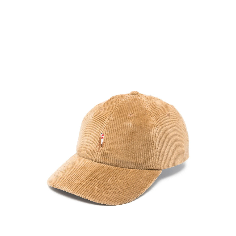 Beige Embroidered Logo Baseball Cap 1