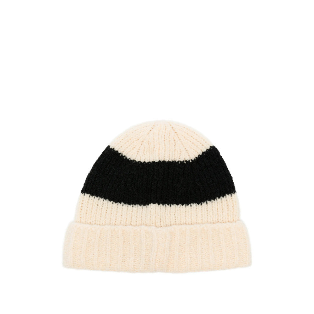 Beige Logo Beanies Cap 2