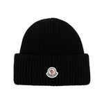 Black Knitted Beanies Cap 1
