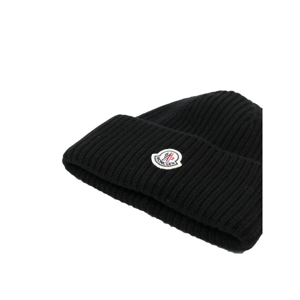 Black Knitted Beanies Cap 2